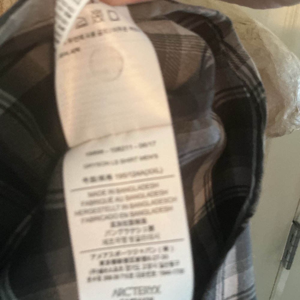 Men's Black and Gray Plaid Shirt - Picture 5 of 5